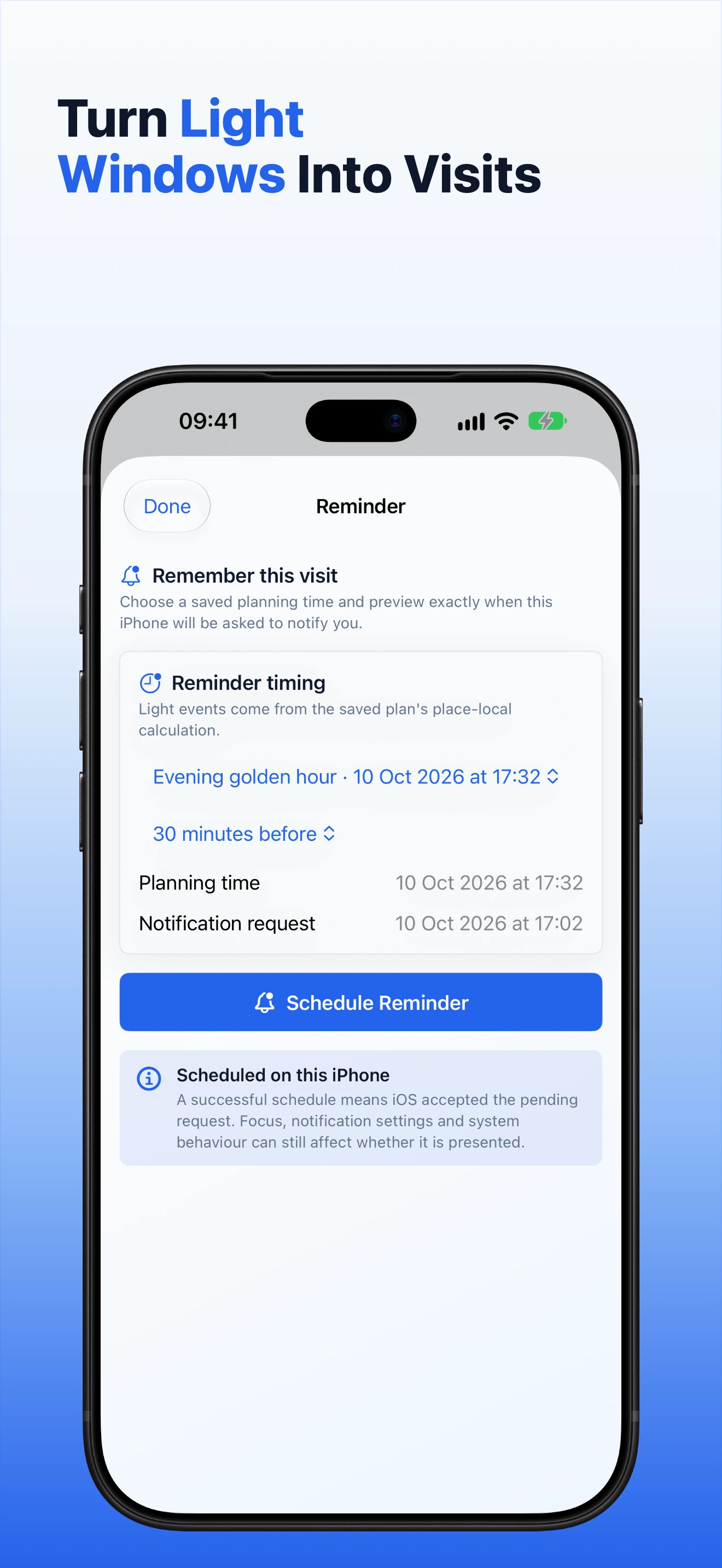 GoldenPlan reminder editor